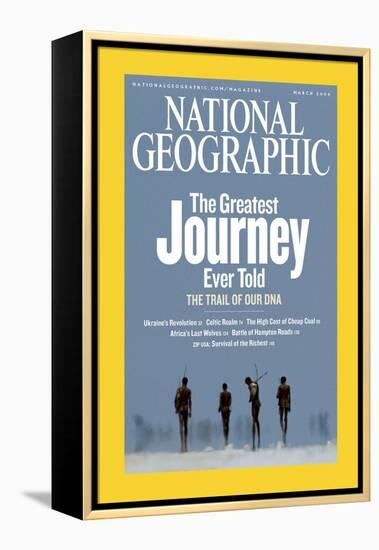 Cover of the March, 2006 National Geographic Magazine-Chris Johns-Framed Premier Image Canvas