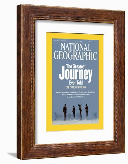 Cover of the March, 2006 National Geographic Magazine-Chris Johns-Framed Photographic Print