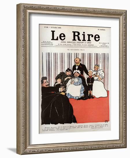 Cover of the newspaper Le Rire 13 July 1895-Felix Edouard Vallotton-Framed Giclee Print