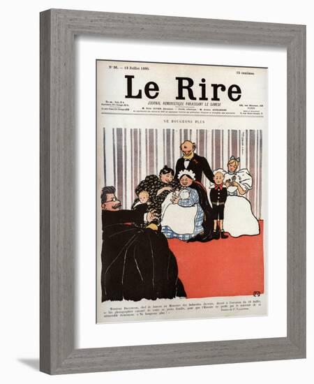 Cover of the newspaper Le Rire 13 July 1895-Felix Edouard Vallotton-Framed Giclee Print