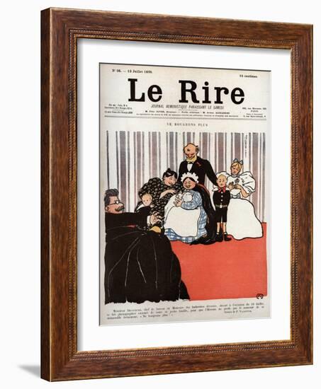 Cover of the newspaper Le Rire 13 July 1895-Felix Edouard Vallotton-Framed Giclee Print