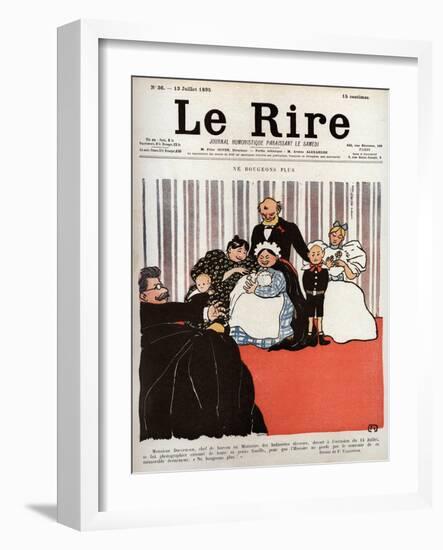 Cover of the newspaper Le Rire 13 July 1895-Felix Edouard Vallotton-Framed Giclee Print