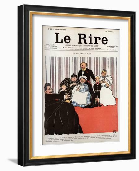 Cover of the newspaper Le Rire 13 July 1895-Felix Edouard Vallotton-Framed Giclee Print