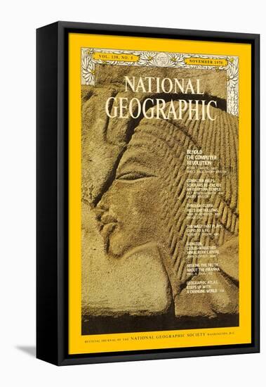 Cover of the November, 1970 National Geographic Magazine-Emory Kristof-Framed Premier Image Canvas