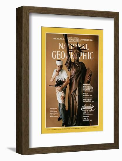 Cover of the November, 1984 National Geographic Magazine-James L. Stanfield-Framed Photographic Print