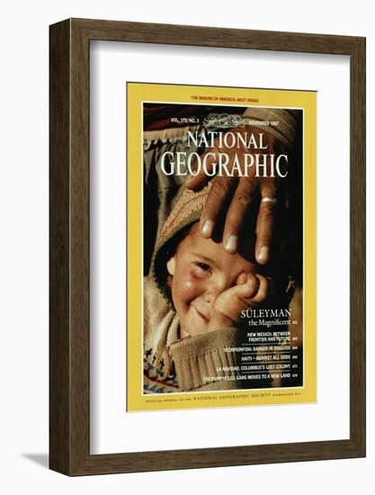 Cover of the November, 1987 National Geographic Magazine-James L. Stanfield-Framed Photographic Print