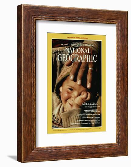 Cover of the November, 1987 National Geographic Magazine-James L. Stanfield-Framed Photographic Print