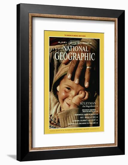 Cover of the November, 1987 National Geographic Magazine-James L. Stanfield-Framed Photographic Print