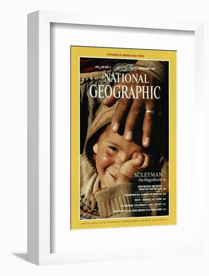 Cover of the November, 1987 National Geographic Magazine-James L. Stanfield-Framed Photographic Print