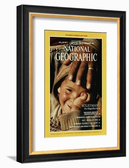 Cover of the November, 1987 National Geographic Magazine-James L. Stanfield-Framed Photographic Print