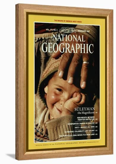 Cover of the November, 1987 National Geographic Magazine-James L. Stanfield-Framed Premier Image Canvas