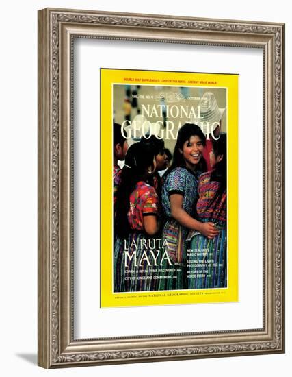 Cover of the October, 1989 National Geographic Magazine-Kenneth Garrett-Framed Photographic Print