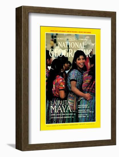 Cover of the October, 1989 National Geographic Magazine-Kenneth Garrett-Framed Photographic Print