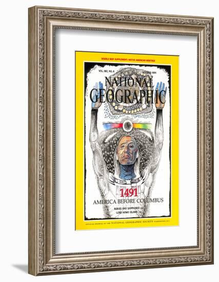 Cover of the October, 1991 National Geographic Magazine-Jack Unruh-Framed Photographic Print