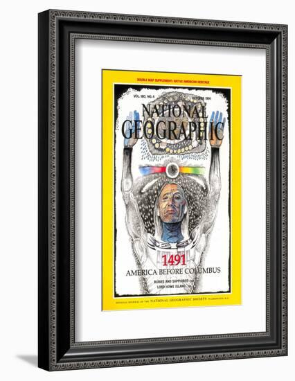 Cover of the October, 1991 National Geographic Magazine-Jack Unruh-Framed Photographic Print