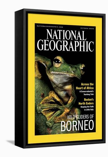 Cover of the October, 2000 National Geographic Magazine-Tim Laman-Framed Premier Image Canvas