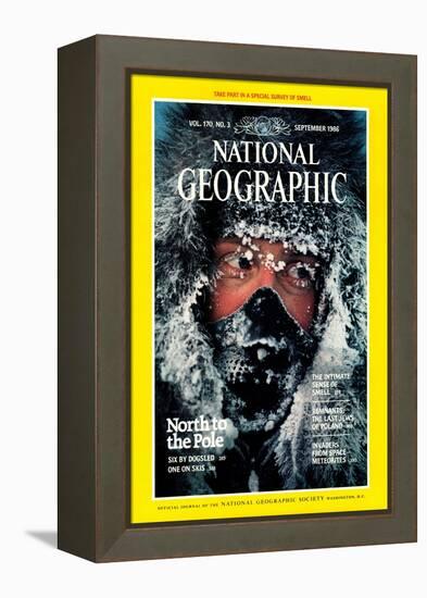 Cover of the September, 1986 National Geographic Magazine-Jim Brandenburg-Framed Premier Image Canvas