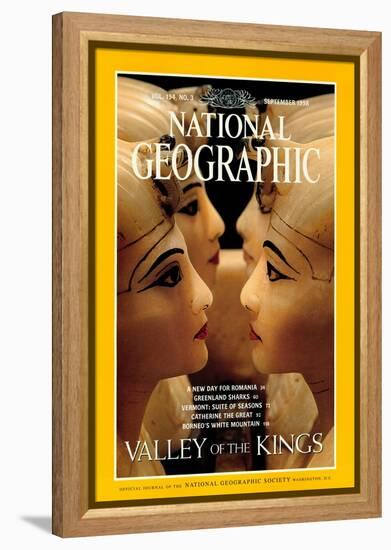 Cover of the September, 1998 National Geographic Magazine-Kenneth Garrett-Framed Premier Image Canvas