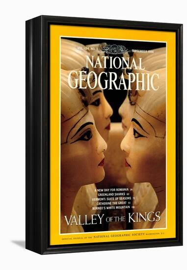 Cover of the September, 1998 National Geographic Magazine-Kenneth Garrett-Framed Premier Image Canvas