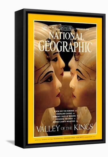 Cover of the September, 1998 National Geographic Magazine-Kenneth Garrett-Framed Premier Image Canvas