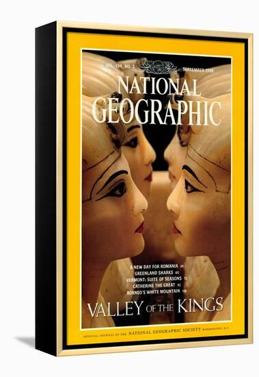 Cover of the September, 1998 National Geographic Magazine-Kenneth Garrett-Framed Premier Image Canvas