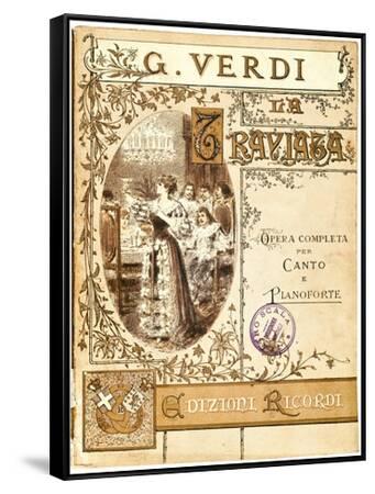 Cover of the vocal score of opera La Traviata by Giuseppe