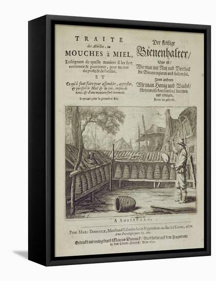 Cover of 'Traite Des Abeilles, Ou Mouches a Miel...' Printed in French and German-Dutch-Framed Premier Image Canvas