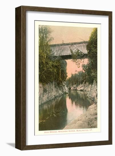 Covered Bridge, Burlington, Vermont-null-Framed Art Print
