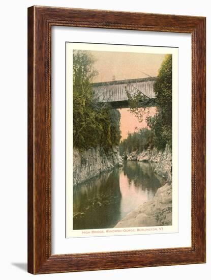 Covered Bridge, Burlington, Vermont-null-Framed Art Print