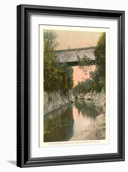 Covered Bridge, Burlington, Vermont-null-Framed Art Print