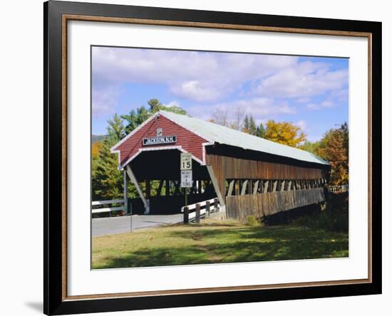 Covered Bridge, Jackson, New Hampshire, USA-Fraser Hall-Framed Photographic Print