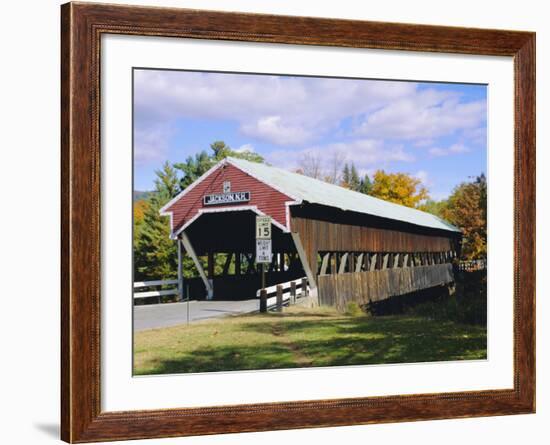 Covered Bridge, Jackson, New Hampshire, USA-Fraser Hall-Framed Photographic Print