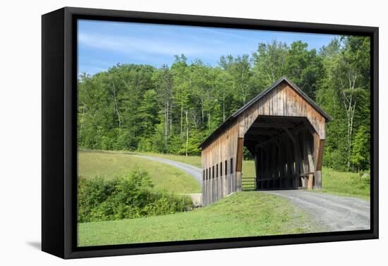 Covered bridge, Killington, Vermont, USA-Lisa S. Engelbrecht-Framed Premier Image Canvas