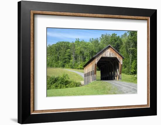 Covered bridge, Killington, Vermont, USA-Lisa S. Engelbrecht-Framed Photographic Print