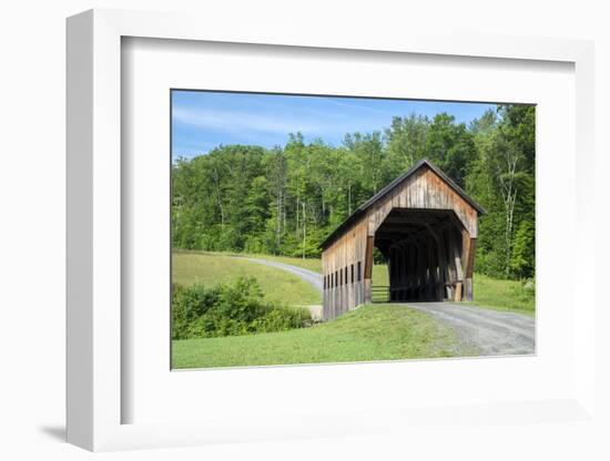 Covered bridge, Killington, Vermont, USA-Lisa S. Engelbrecht-Framed Photographic Print