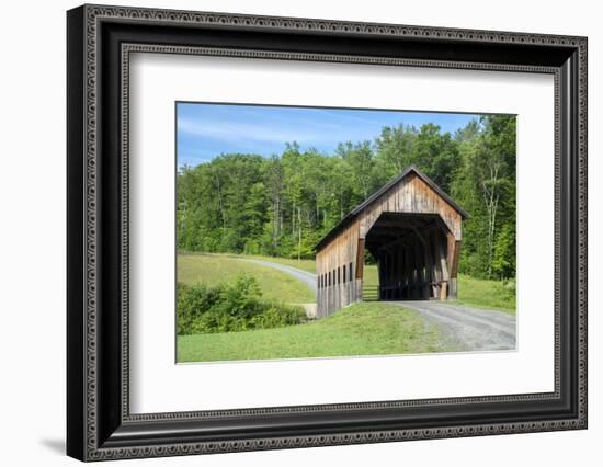 Covered bridge, Killington, Vermont, USA-Lisa S. Engelbrecht-Framed Photographic Print