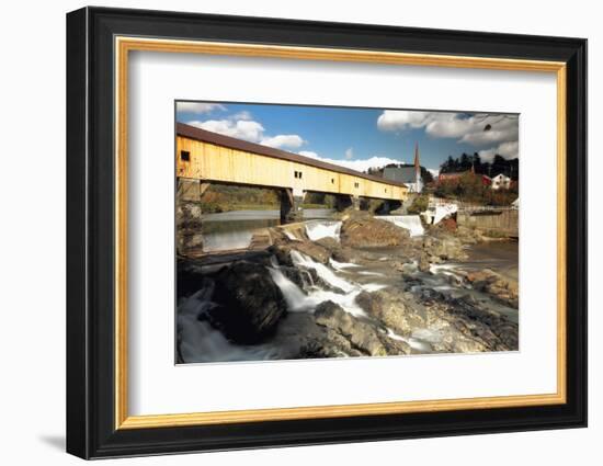 Covered Bridge Of Bath, Vermont-George Oze-Framed Photographic Print