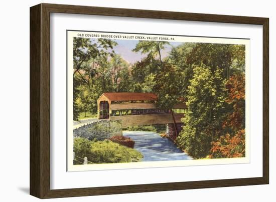 Covered Bridge, Valley Forge, Pennsylvania-null-Framed Art Print