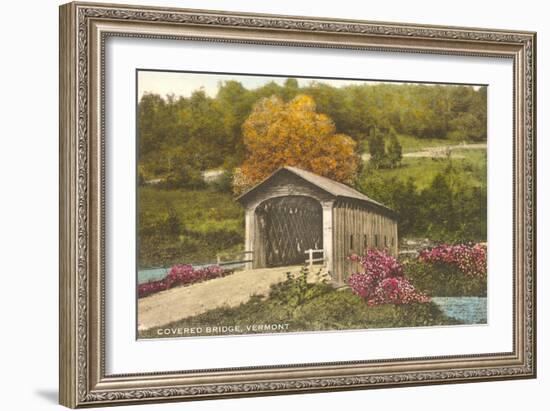 Covered Bridge, Vermont-null-Framed Premium Giclee Print