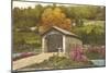 Covered Bridge, Vermont-null-Mounted Art Print