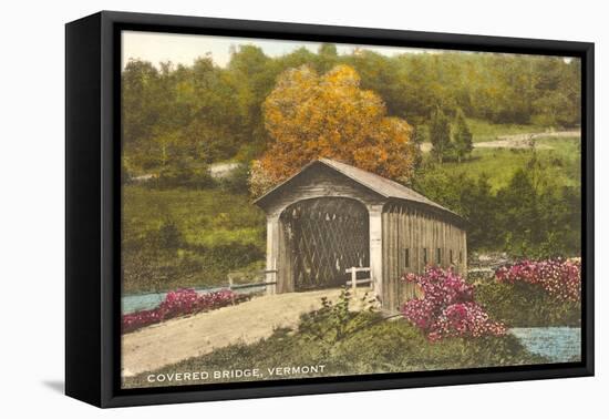 Covered Bridge, Vermont-null-Framed Stretched Canvas