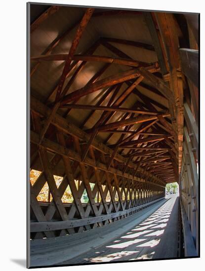 Covered Bridge, Woodstock, Vermont, USA-Joe Restuccia III-Mounted Photographic Print