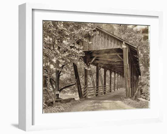 Covered Bridge-Mindy Sommers-Framed Giclee Print