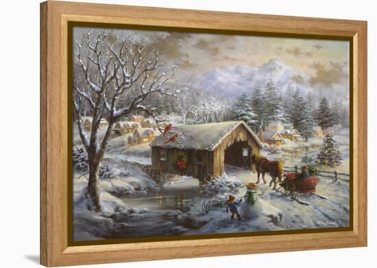 Covered Bridge-Nicky Boehme-Framed Premier Image Canvas