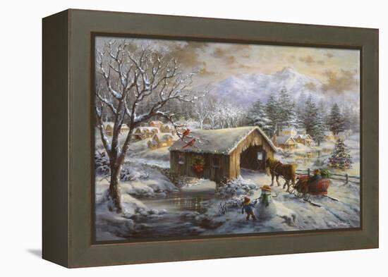 Covered Bridge-Nicky Boehme-Framed Premier Image Canvas