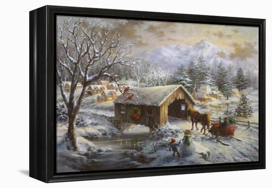 Covered Bridge-Nicky Boehme-Framed Premier Image Canvas