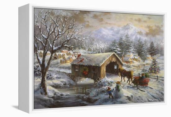 Covered Bridge-Nicky Boehme-Framed Premier Image Canvas