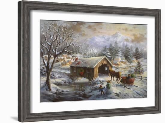 Covered Bridge-Nicky Boehme-Framed Giclee Print