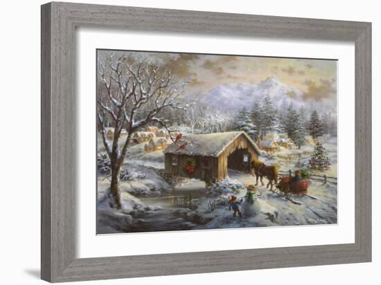 Covered Bridge-Nicky Boehme-Framed Giclee Print