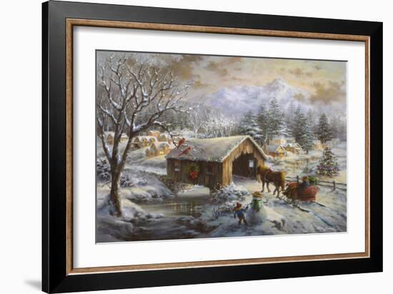 Covered Bridge-Nicky Boehme-Framed Giclee Print